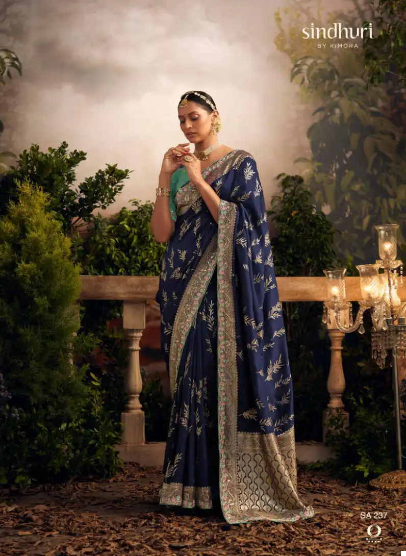 Kimora Radharani Pure Viscose Dola Silk Wholesale Saree Catalog — Wholesale Sarees, MPA wholesale from Surat — view 4