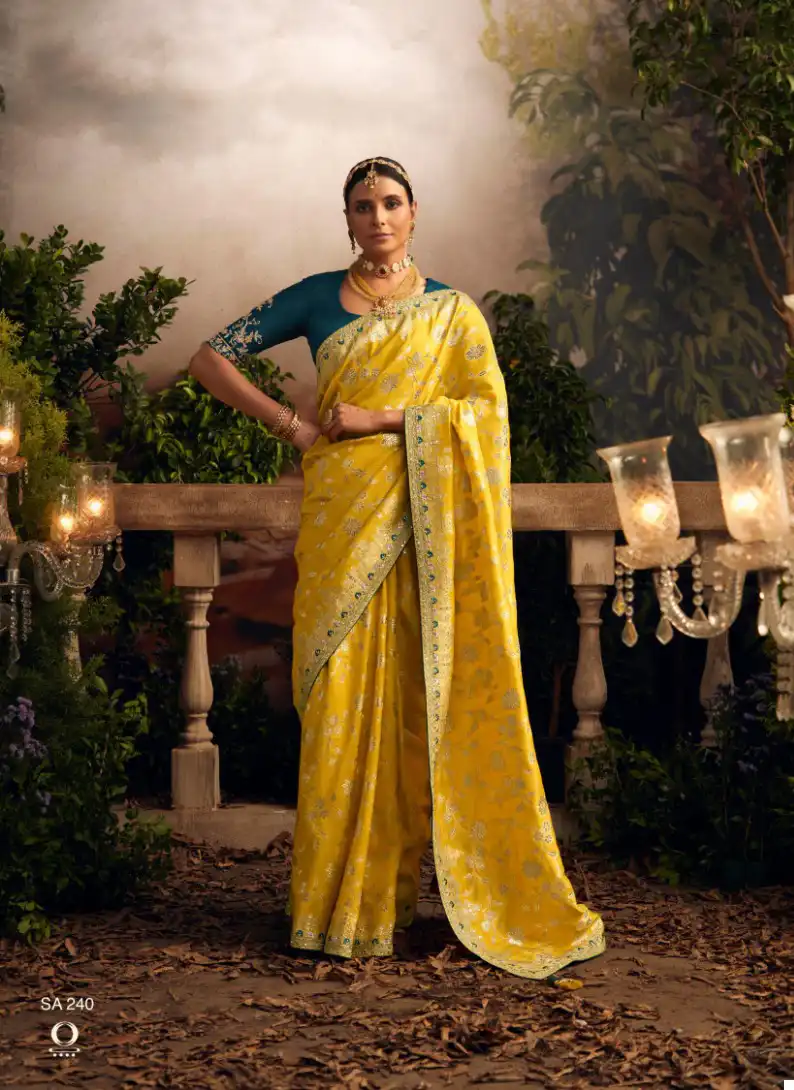 Kimora Radharani Pure Viscose Dola Silk Wholesale Saree Catalog — Wholesale Sarees, MPA wholesale from Surat — view 7