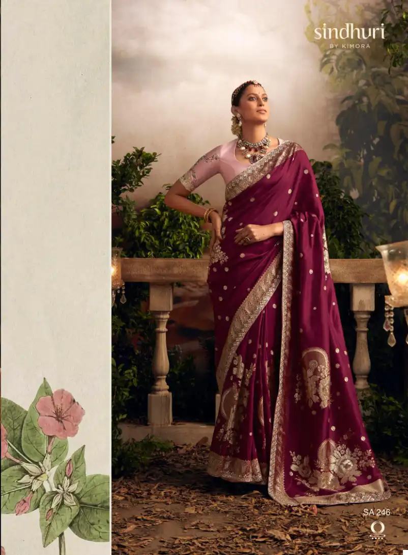 Kimora Radharani Pure Viscose Dola Silk Wholesale Saree Catalog — Wholesale Sarees, MPA wholesale from Surat — view 3