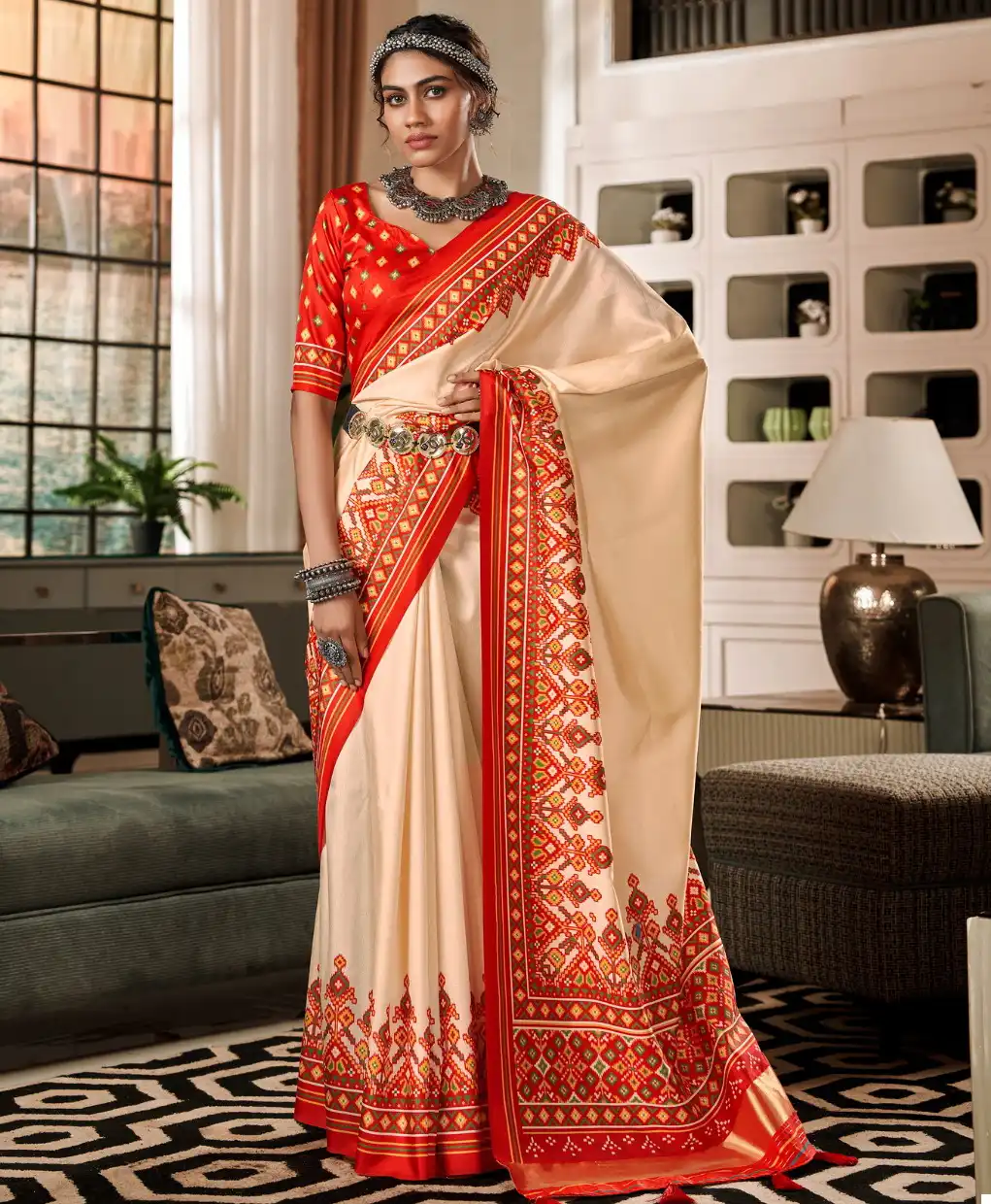 Rajpath Bandhan Patola Pure Tusser Patola Wholesale Saree Catalog