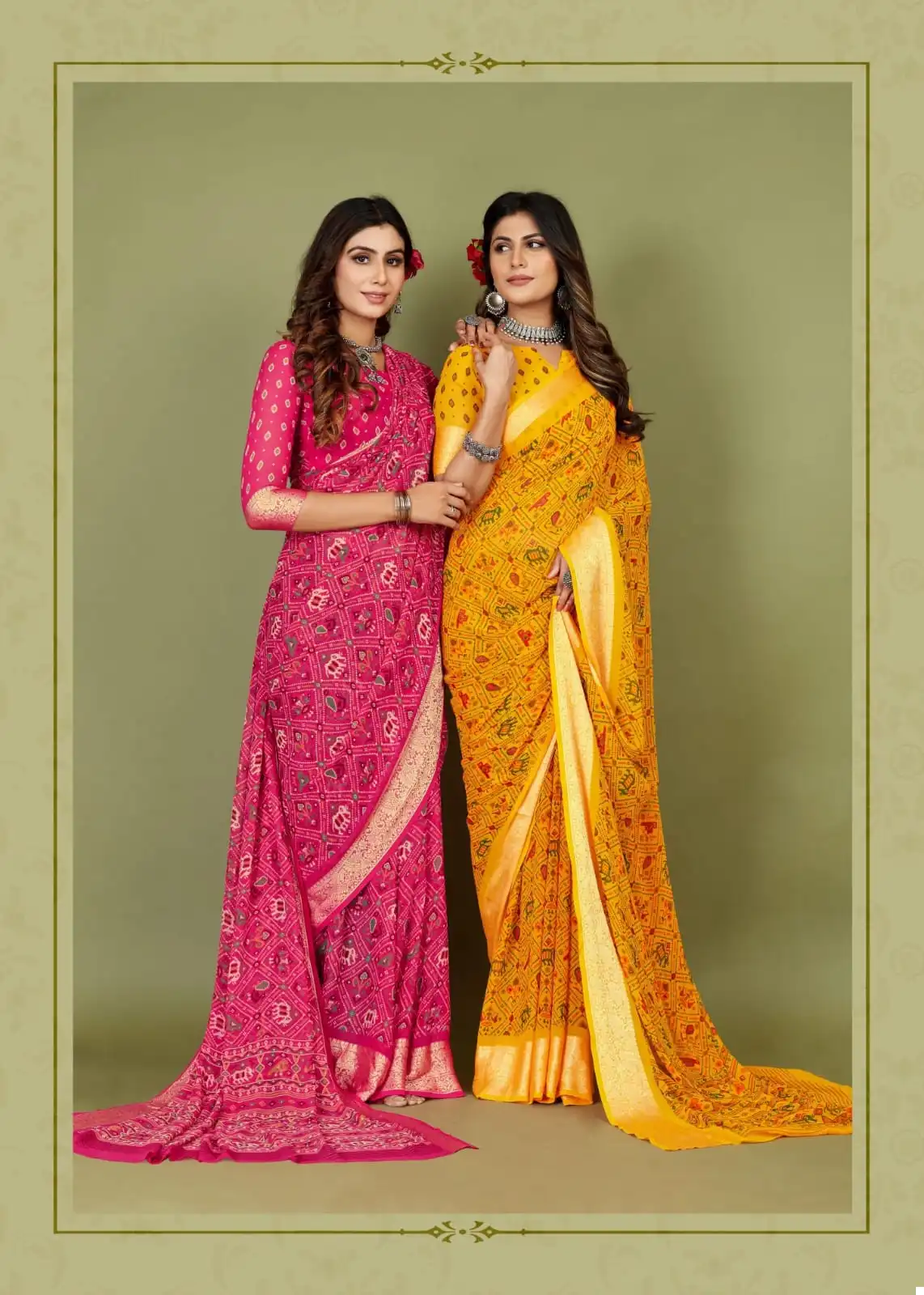 Shubh Shree Rang Patola Vetles Wholesale Sarees Catalog — Wholesale Sarees, MPA wholesale from Surat - Gallery Image 4