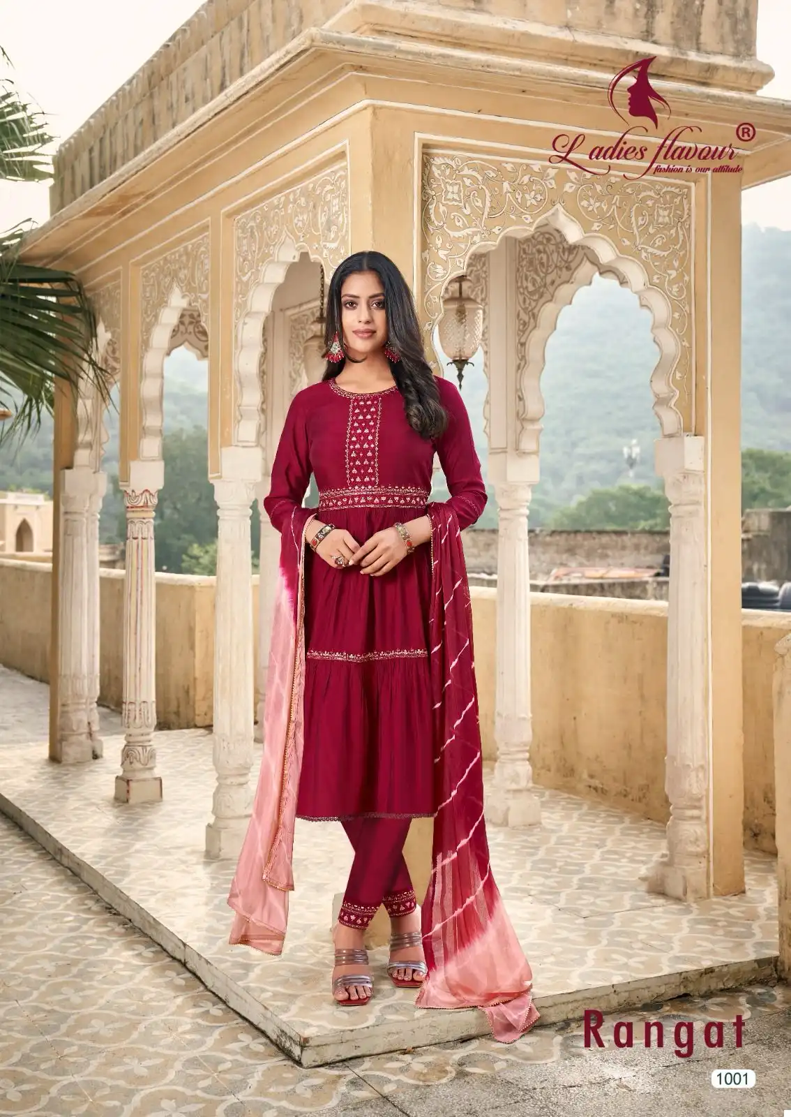 Ladies Flavour Rangat Chanderi Viscose Wholesale Readymade Salwar Suit Catalog - Image 2