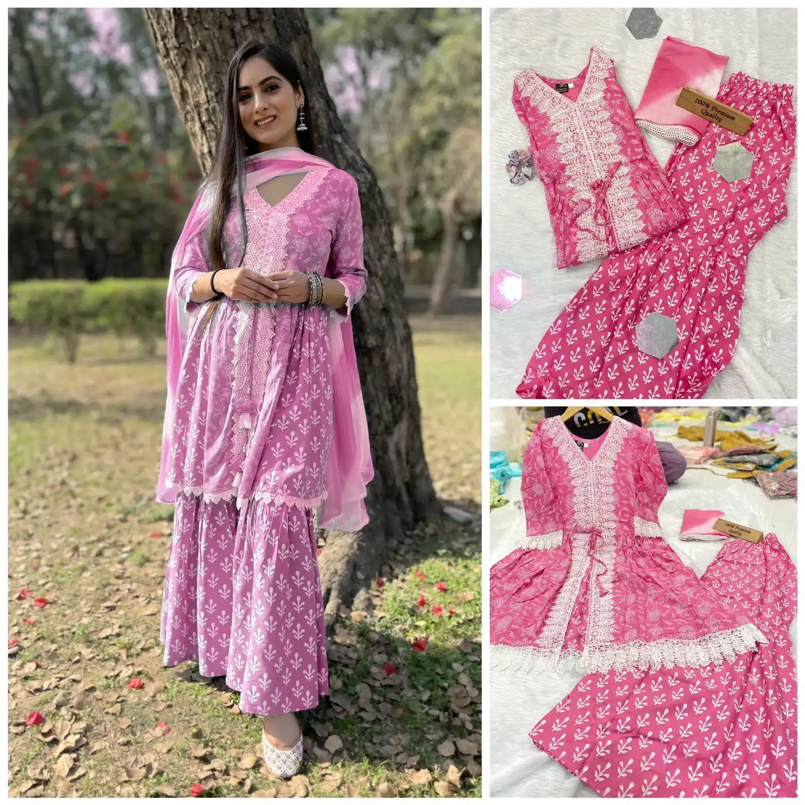 VE Reliance Pure Printed Rayon Cotton Wholesale Readymade Suit Catalog — Wholesale Salwar Suits, MPA wholesale from Surat - Gallery Image 3