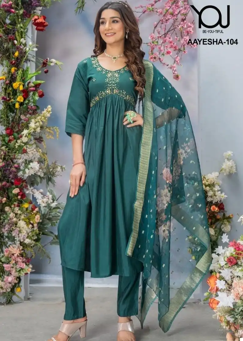 Vardan Ethnic Roshni Pure Quality Of Roman Silk Wholesale Readymade Salwar Suit Catalog