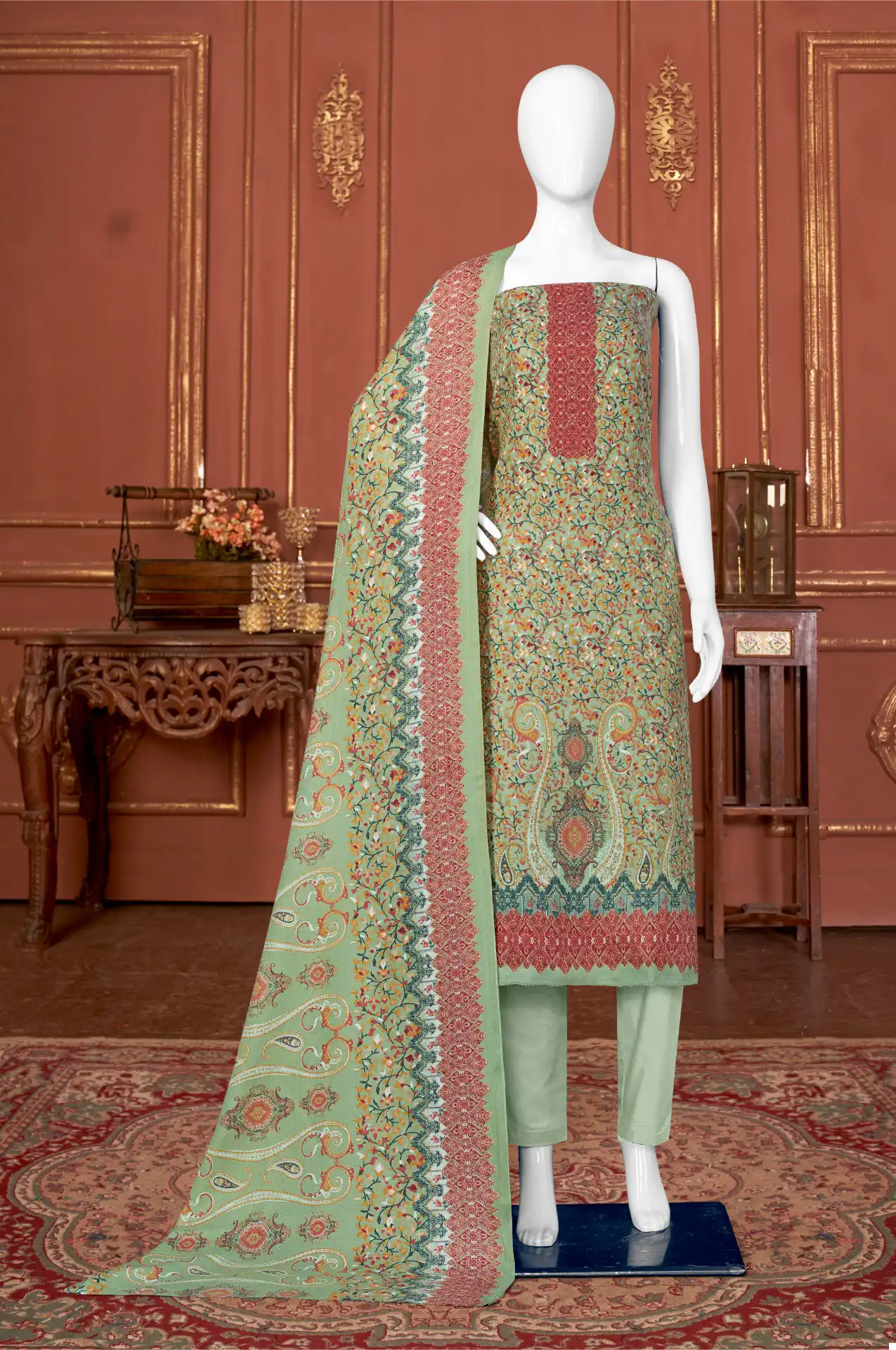 Bipson Safari-2397 Pure Woolen Safari Pashmina Wholesale Winter Wear Suits Catalog — Wholesale Salwar Suits, MPA wholesale from Surat - Gallery Image 3