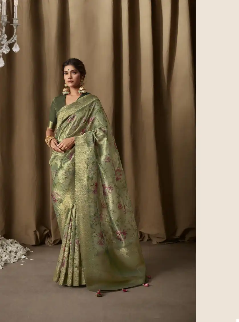 Kimora Saheli Banarasi Tissue Jacquard Wholesale Saree Catalog — Wholesale Sarees, MPA wholesale from Surat - Gallery Image 3
