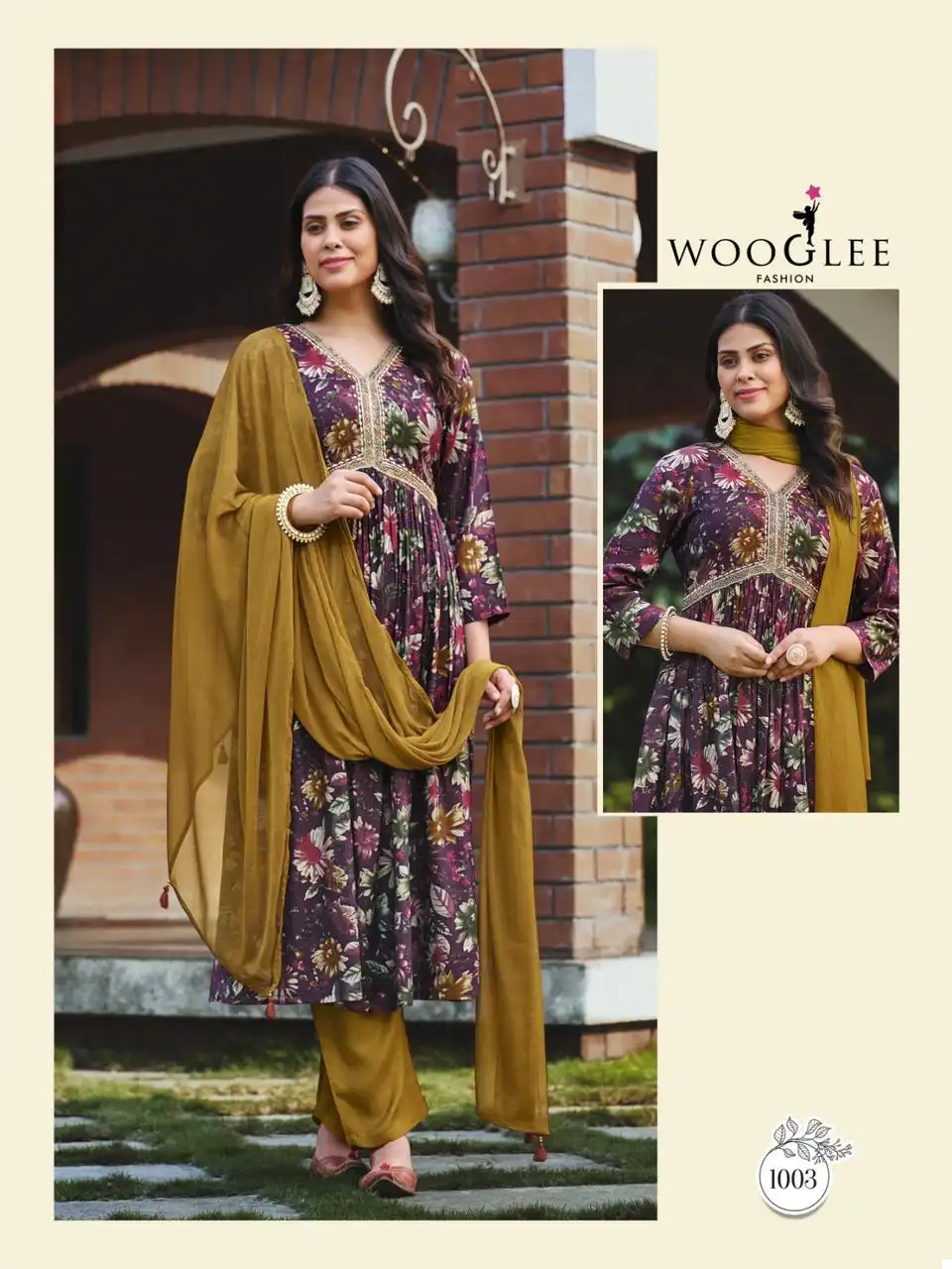 Wooglee Saheli Modal Print Wholesale Readymade Salwar Suit Catalog - Image 3
