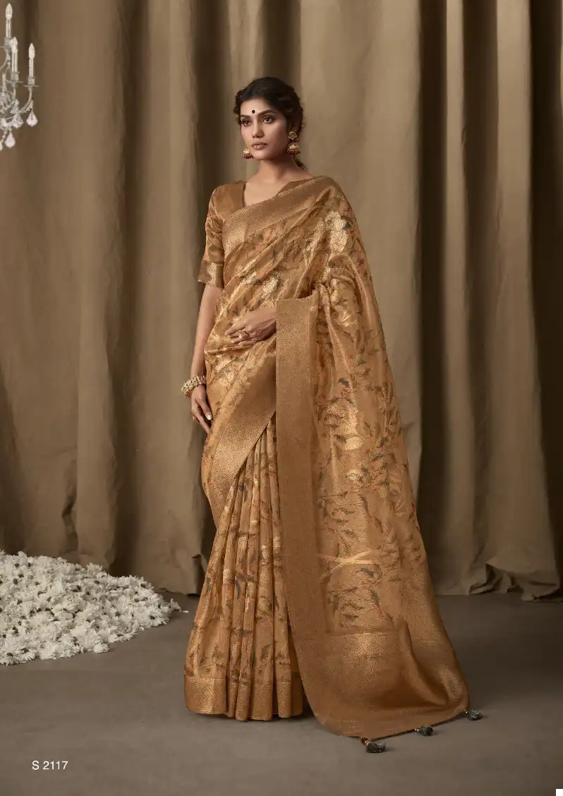 Kimora Saheli Banarasi Tissue Jacquard Wholesale Saree Catalog — Wholesale Sarees, MPA wholesale from Surat - Gallery Image 8