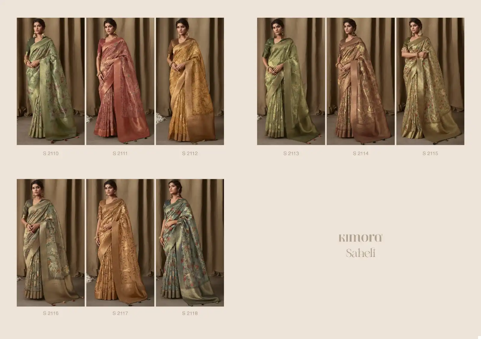 Kimora Saheli Banarasi Tissue Jacquard Wholesale Saree Catalog — Wholesale Sarees, MPA wholesale from Surat — view 9