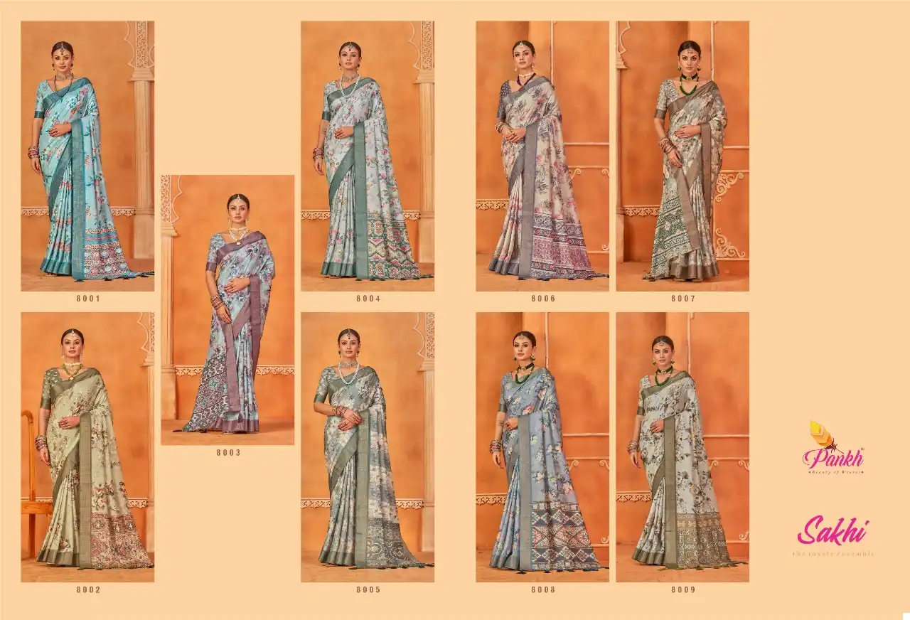 Pankh Sakhi Gotha Silk Wholesale Saree Catalog — Wholesale Sarees, MPA wholesale from Surat — view 10