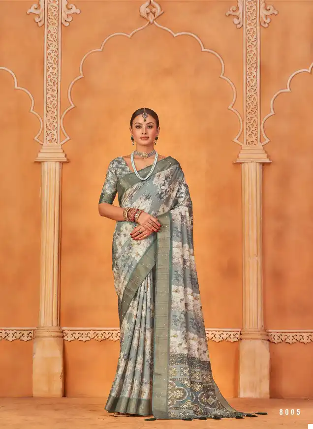 Pankh Sakhi Gotha Silk Wholesale Saree Catalog — Wholesale Sarees, MPA wholesale from Surat - Gallery Image 7