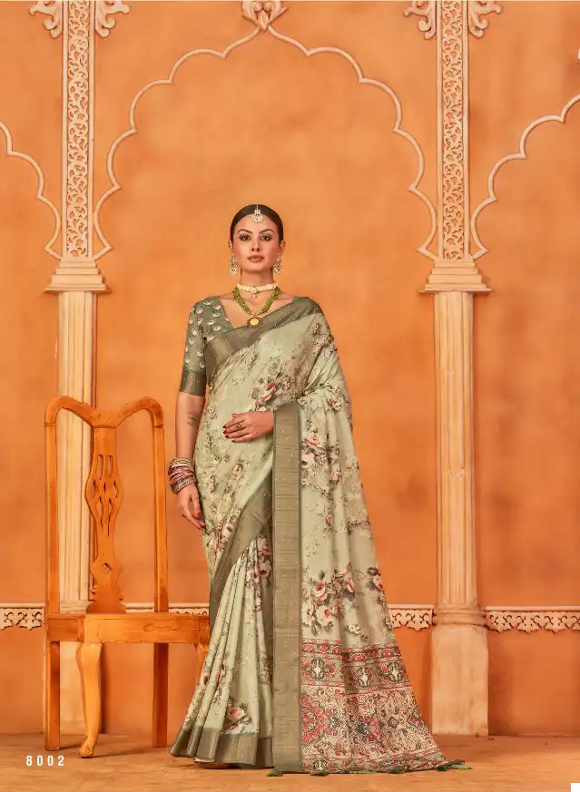 Pankh Sakhi Gotha Silk Wholesale Saree Catalog — Wholesale Sarees, MPA wholesale from Surat - Gallery Image 4
