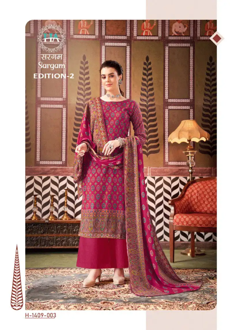 Harshit Fashion Sargam Premium Finest Pashmina Wholesale Winter Suits Catalog — Wholesale Salwar Suits, MPA wholesale from Surat - Gallery Image 8