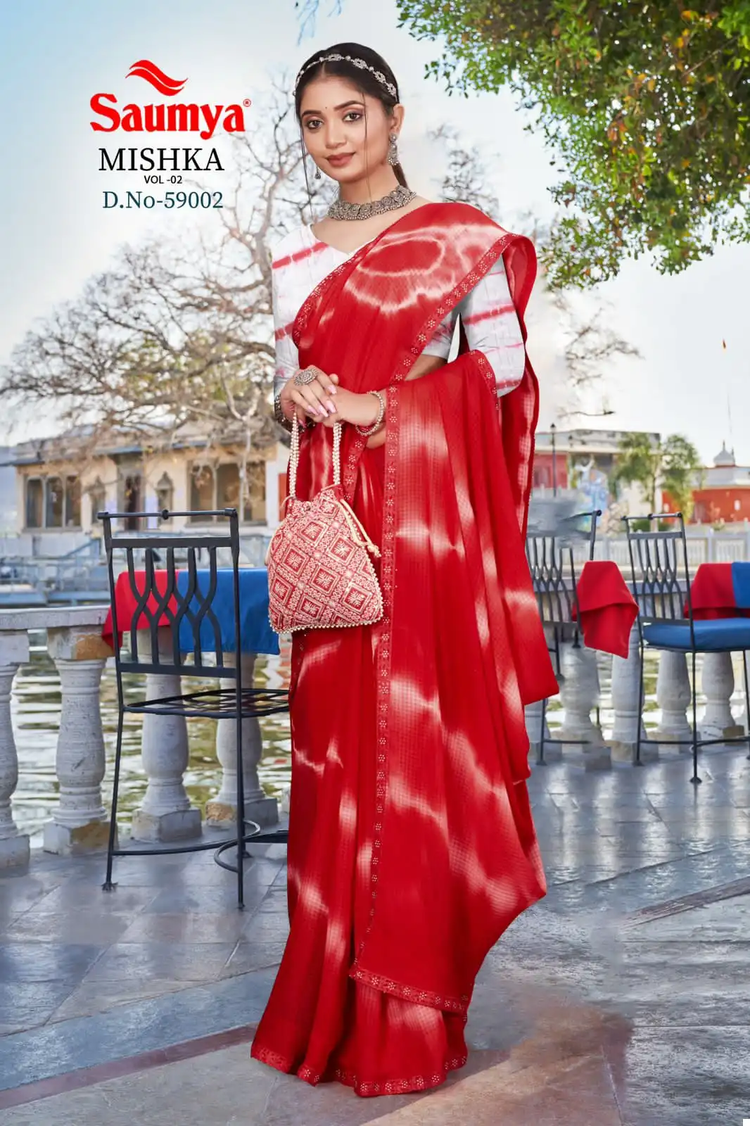 Saumya Mishka Vol-2 Nykaa Checks Pattern Wholesale Saree Catalog — Wholesale Sarees, MPA wholesale from Surat - Gallery Image 2
