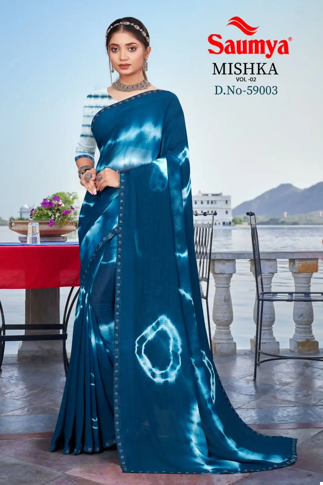 Saumya Mishka Vol-2 Nykaa Checks Pattern Wholesale Saree Catalog — Wholesale Sarees, MPA wholesale from Surat - Gallery Image 3