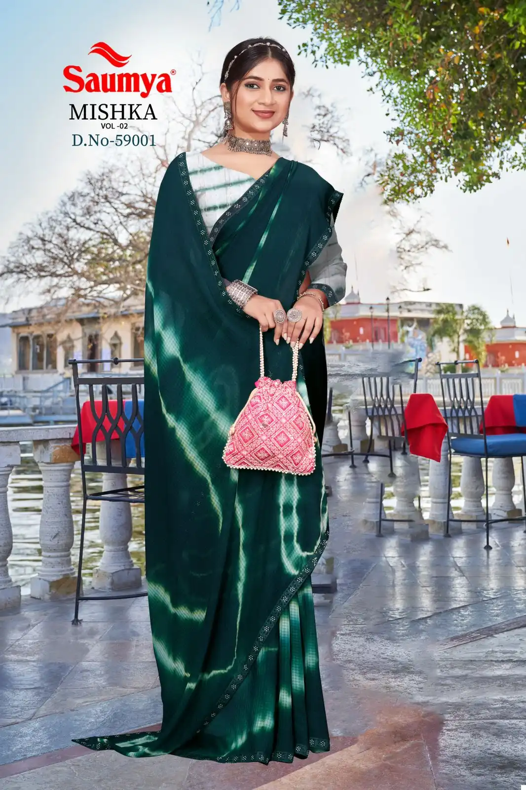 Saumya Mishka Vol-2 Nykaa Checks Pattern Wholesale Saree Catalog — Wholesale Sarees, MPA wholesale from Surat - Gallery Image 4