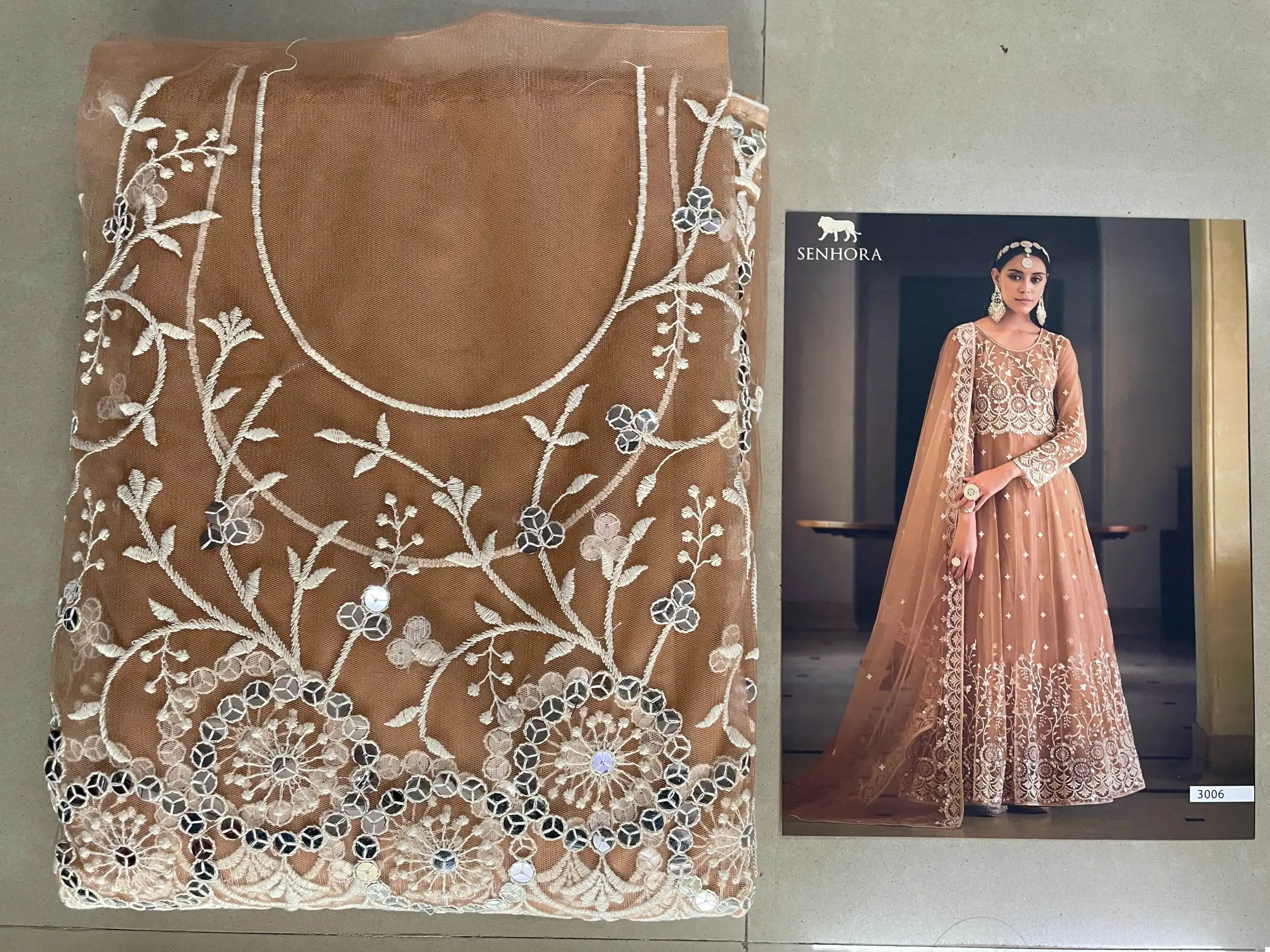 Senhora Sarika Butterfly Net Wholesale Anarkali Designer Suits Catalog — Wholesale Salwar Suits, MPA wholesale from Surat - Gallery Image 7