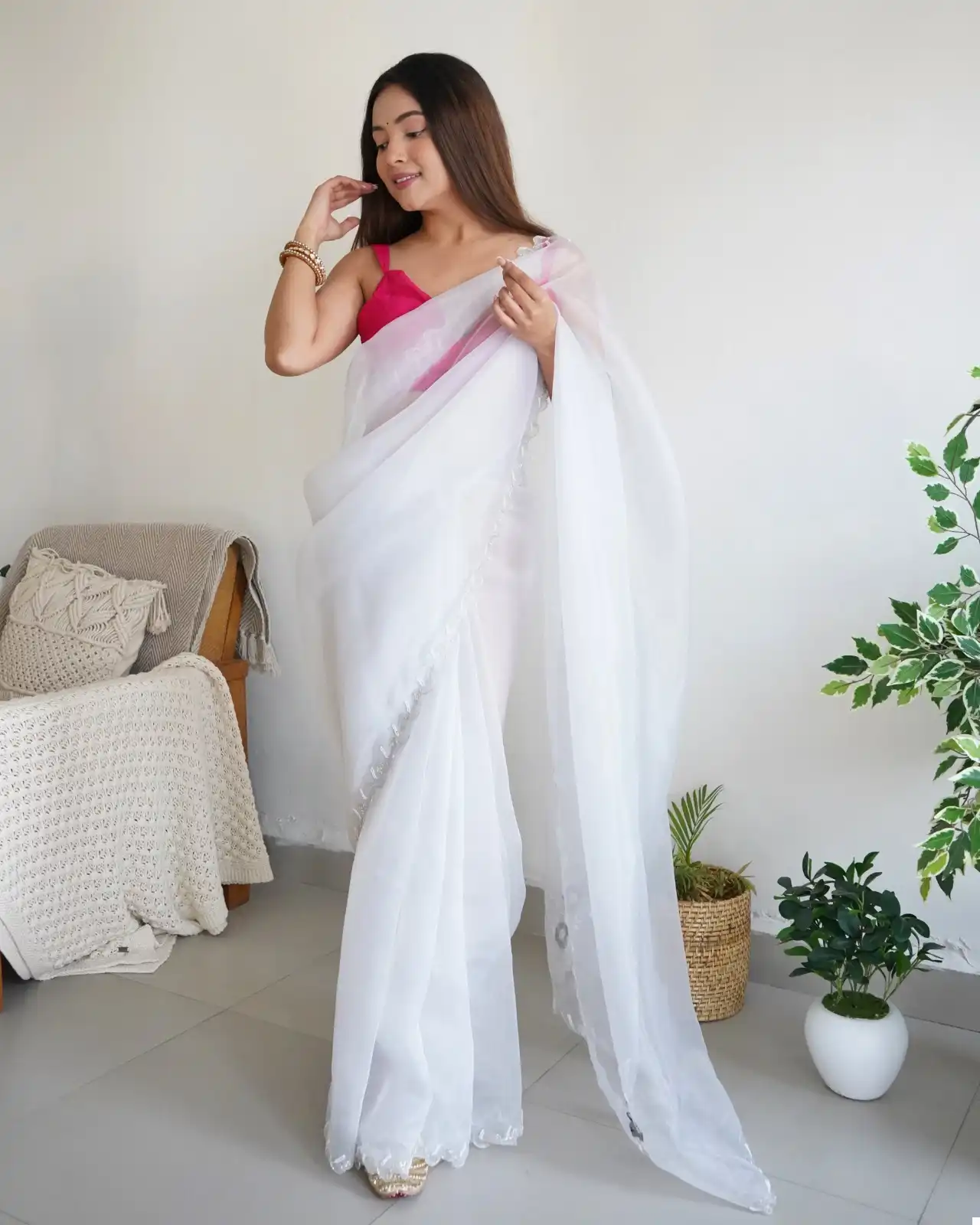 Shree Trends Sheetal Organza Wholesale Fancy Sarees Catalog — Wholesale Sarees, MPA wholesale from Surat - Gallery Image 3