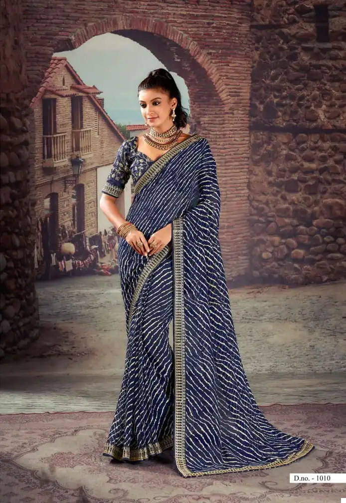 Mahamani Siya Major Georgette Wholesale Saree Catalog — Wholesale Sarees, MPA wholesale from Surat - Gallery Image 12