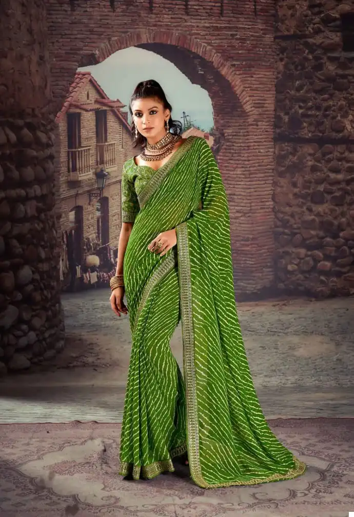 Mahamani Siya Major Georgette Wholesale Saree Catalog — Wholesale Sarees, MPA wholesale from Surat - Gallery Image 2