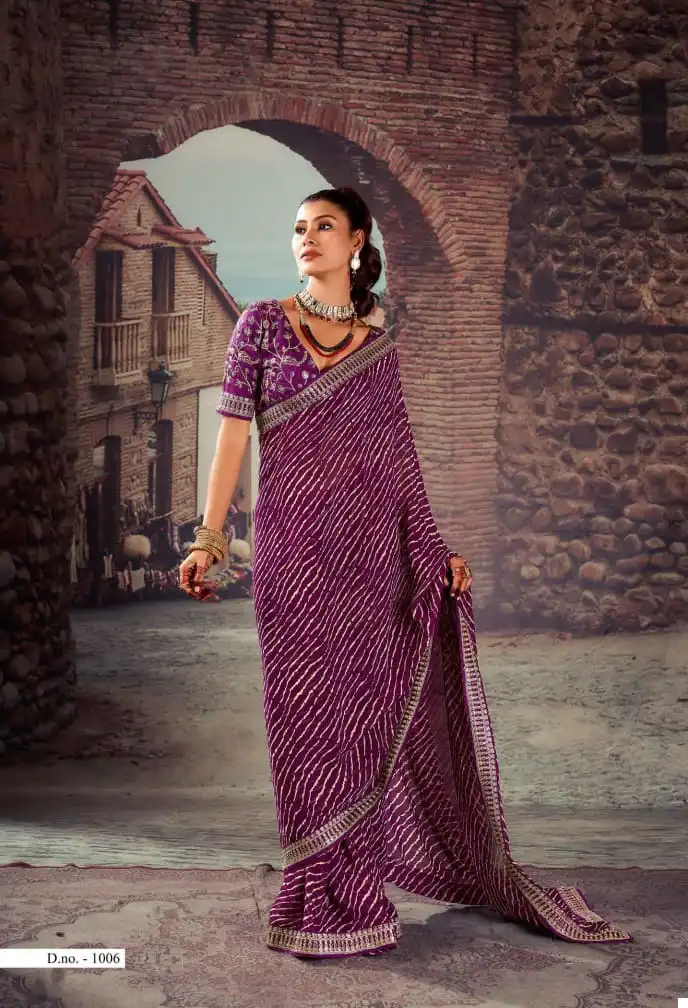 Mahamani Siya Major Georgette Wholesale Saree Catalog — Wholesale Sarees, MPA wholesale from Surat - Gallery Image 9
