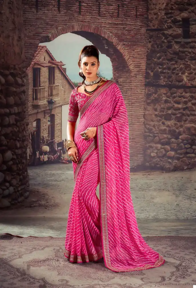 Mahamani Siya Major Georgette Wholesale Saree Catalog — Wholesale Sarees, MPA wholesale from Surat - Gallery Image 11