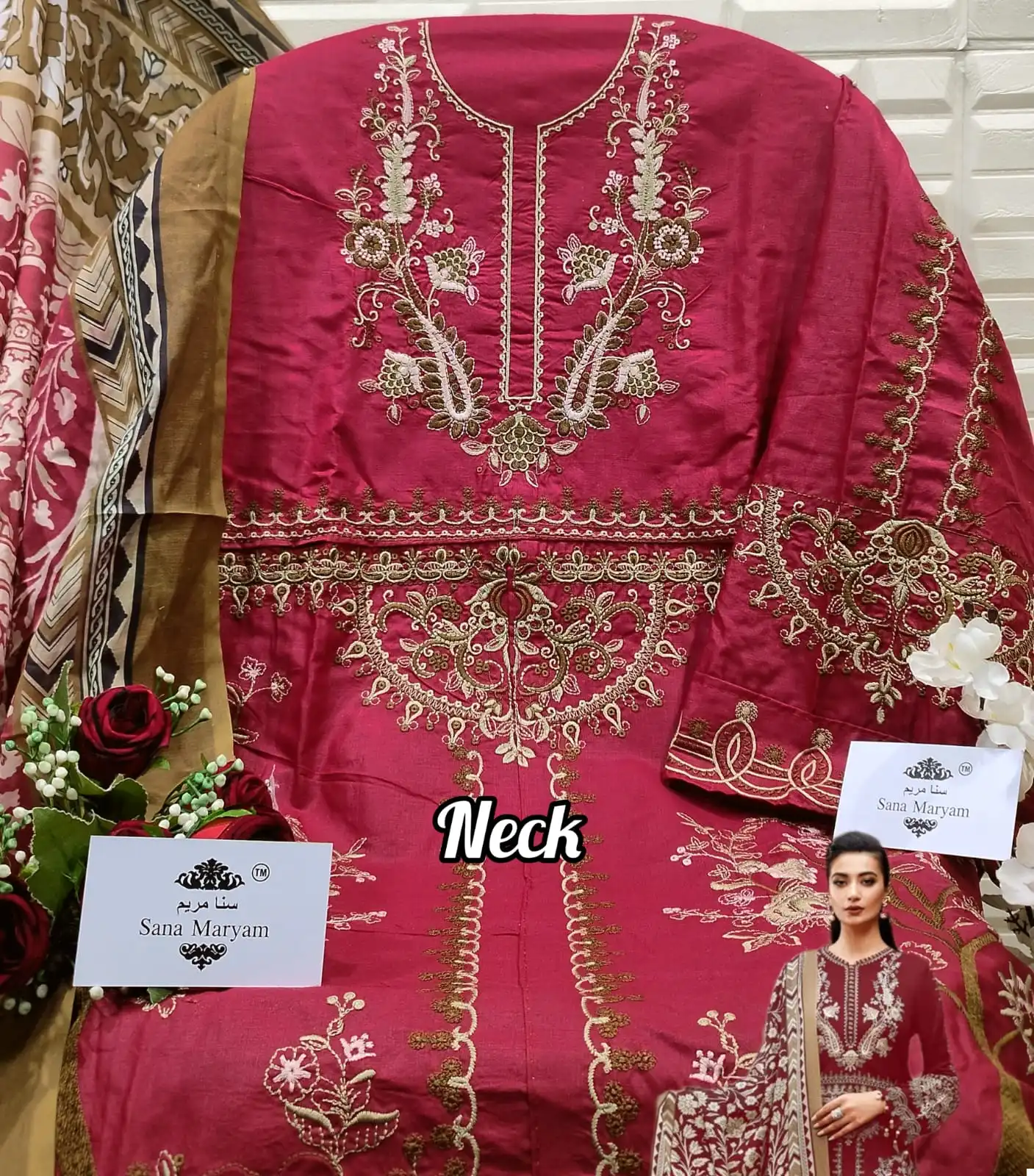 Sana Maryam SM-140 Cotton Wholesale Pakistani Suit Catalog — Wholesale Salwar Suits, MPA wholesale from Surat - Gallery Image 6