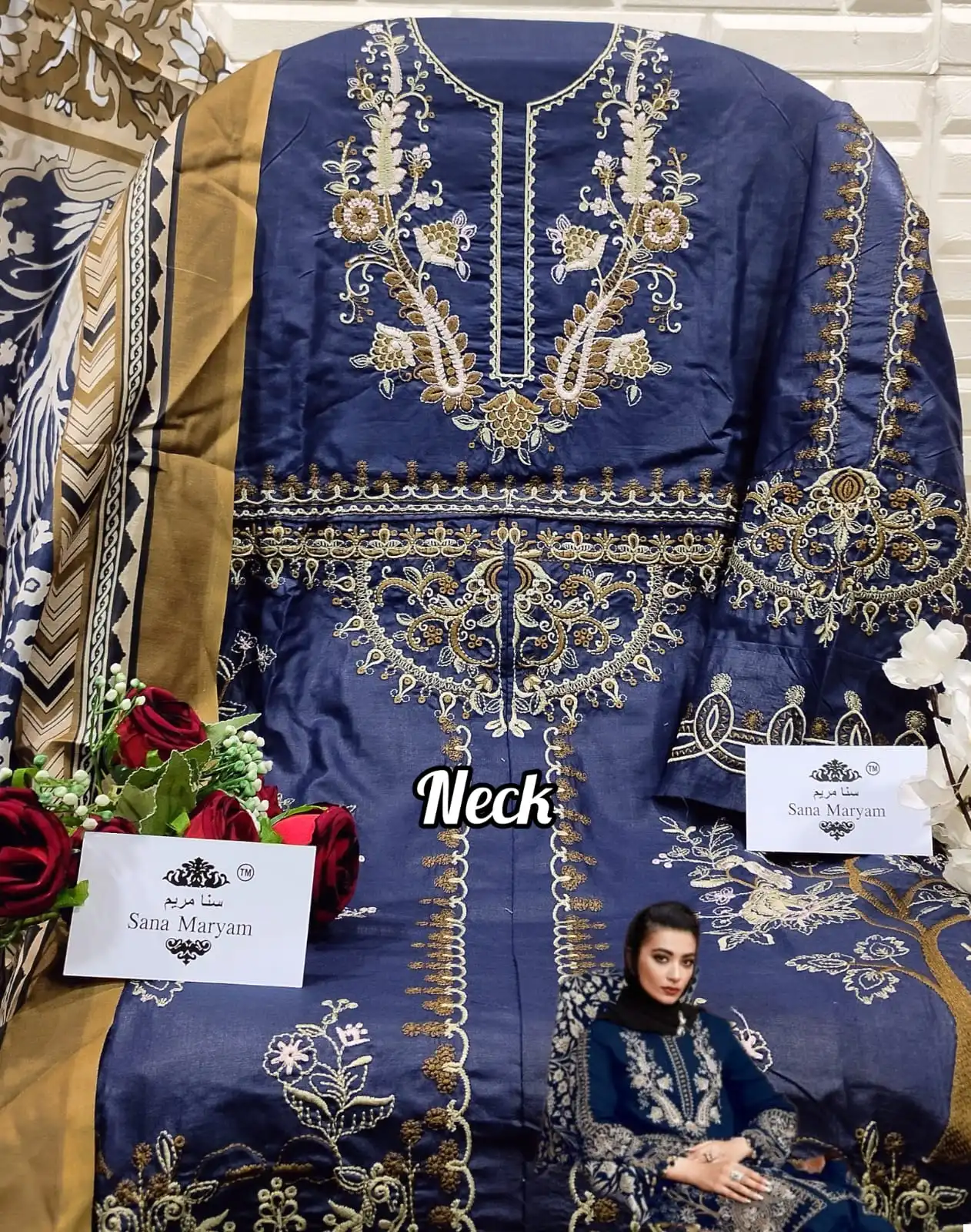 Sana Maryam SM-140 Cotton Wholesale Pakistani Suit Catalog — Wholesale Salwar Suits, MPA wholesale from Surat - Gallery Image 2