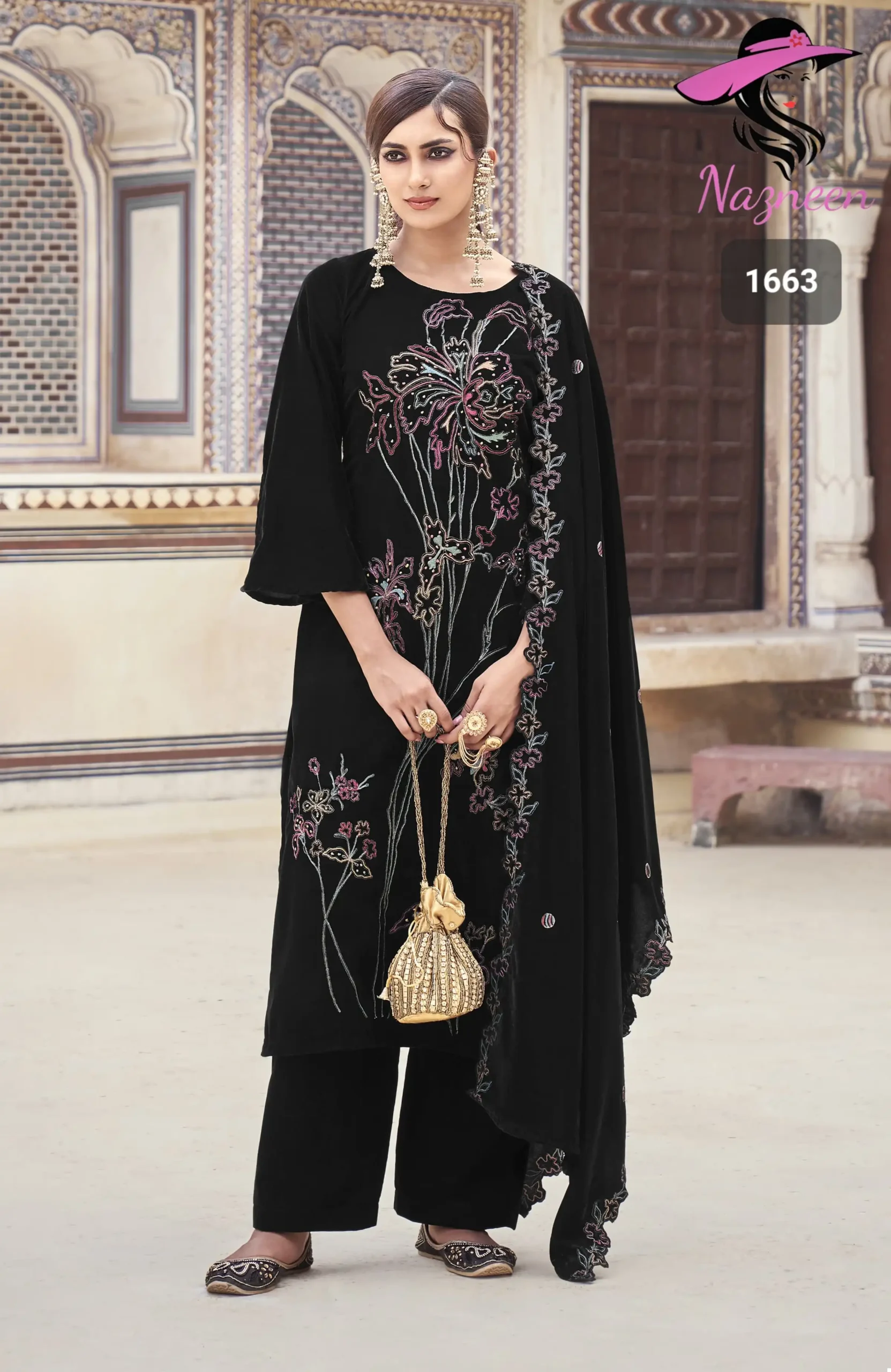 Nazneen Somya Velvet Wholesale Winter Wear Suits Catalog — Wholesale Salwar Suits, MPA wholesale from Surat - Gallery Image 6