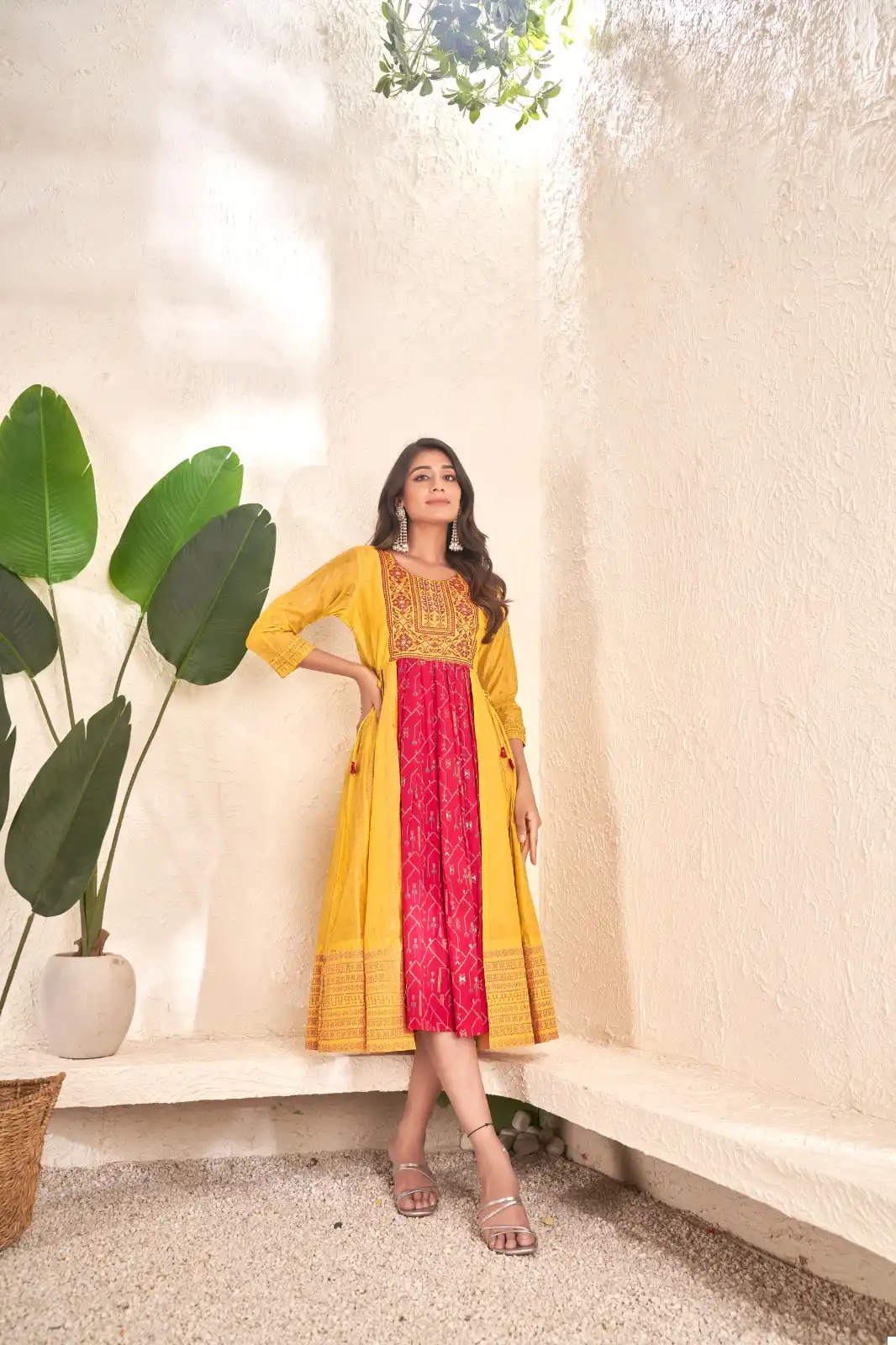 Jivora Sunshine Cotton Wholesale Fancy Long Kurtis Catalog - Image 2