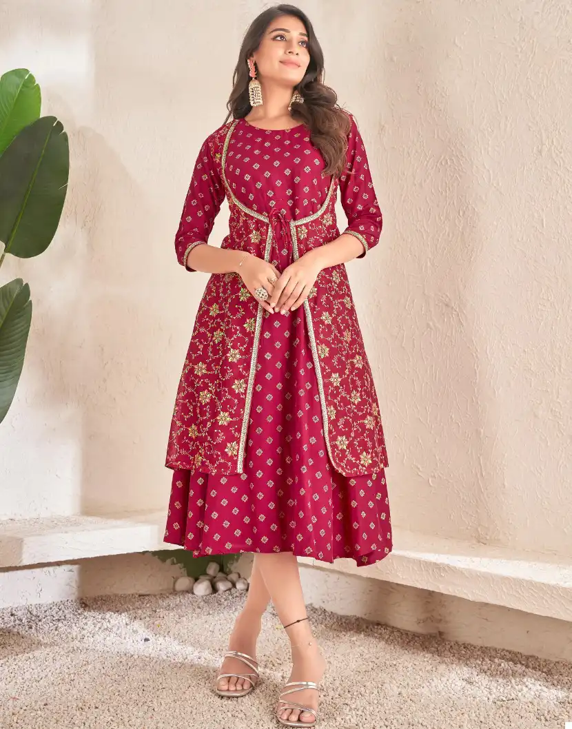 Jivora Sunshine Cotton Wholesale Fancy Long Kurtis Catalog