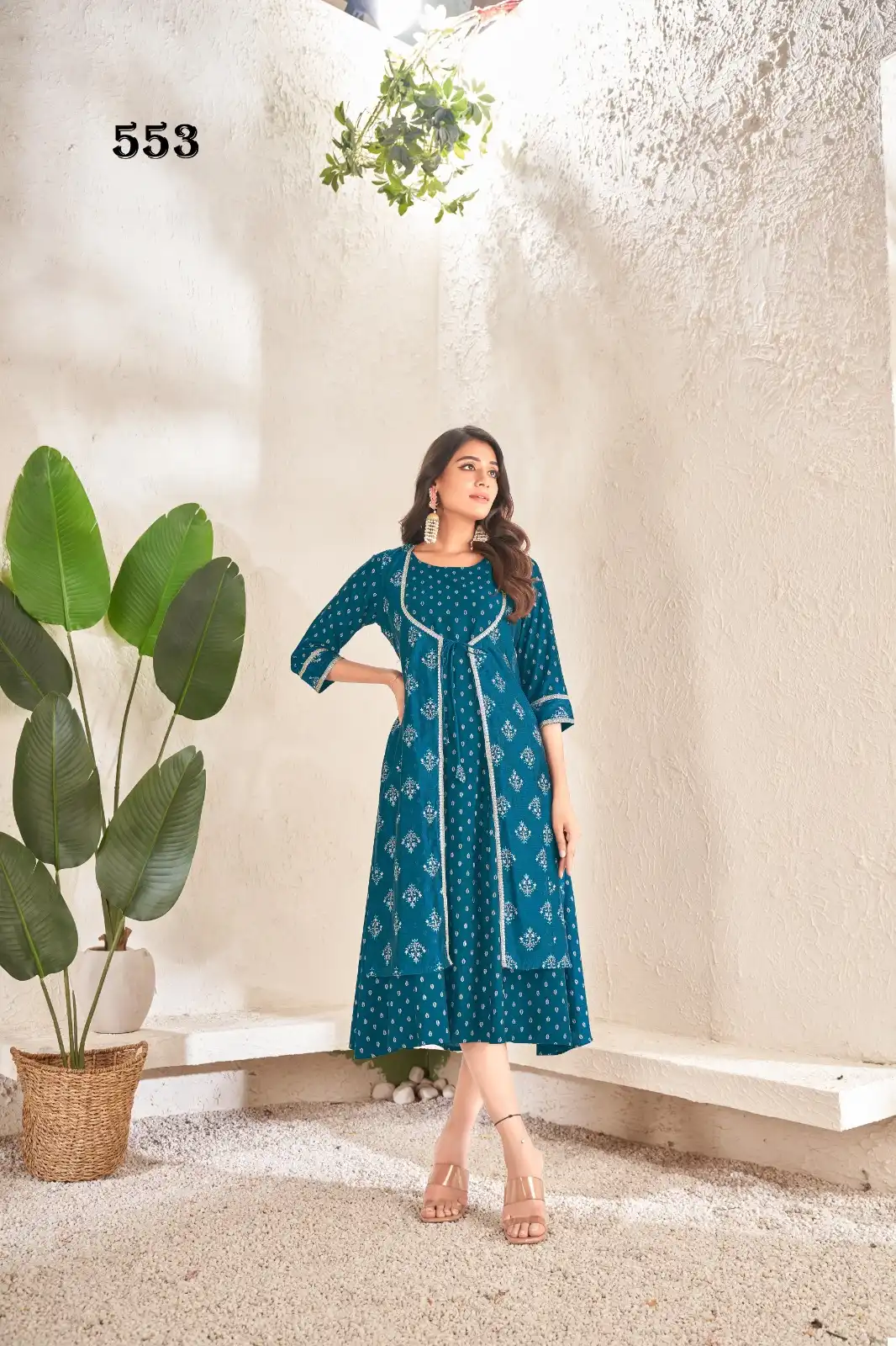 Jivora Sunshine Cotton Wholesale Fancy Long Kurtis Catalog - Image 3