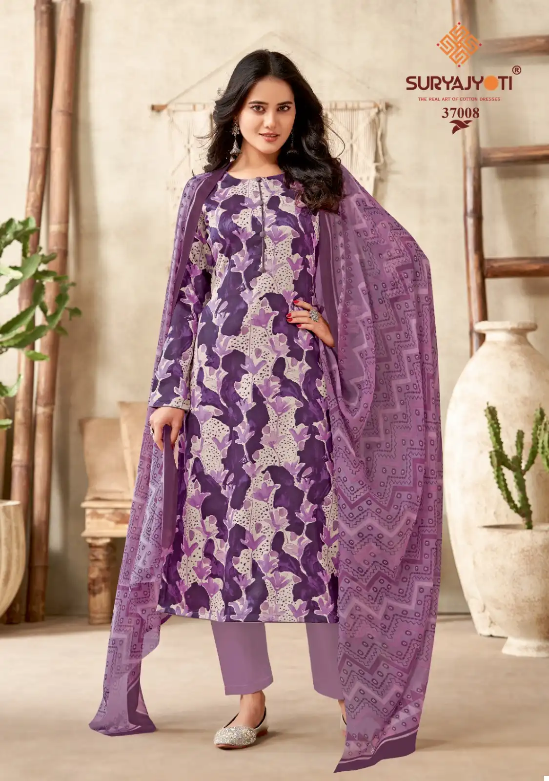 Suryajyoti Naishaa Vol 37 Jaam Satin Cotton Wholesale Salwar Suit Catalog — Wholesale Salwar Suits, MPA wholesale from Surat - Gallery Image 3