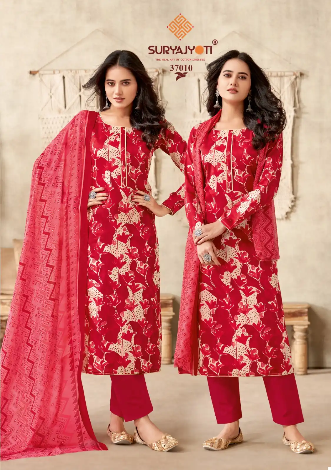 Suryajyoti Naishaa Vol 37 Jaam Satin Cotton Wholesale Salwar Suit Catalog — Wholesale Salwar Suits, MPA wholesale from Surat - Gallery Image 4