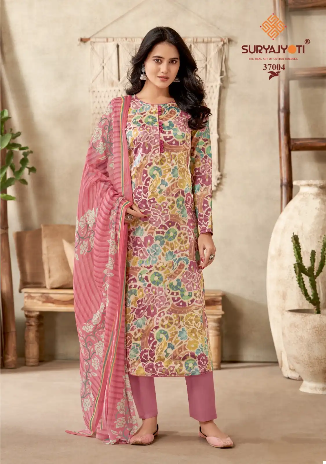 Suryajyoti Naishaa Vol 37 Jaam Satin Cotton Wholesale Salwar Suit Catalog — Wholesale Salwar Suits, MPA wholesale from Surat - Gallery Image 7