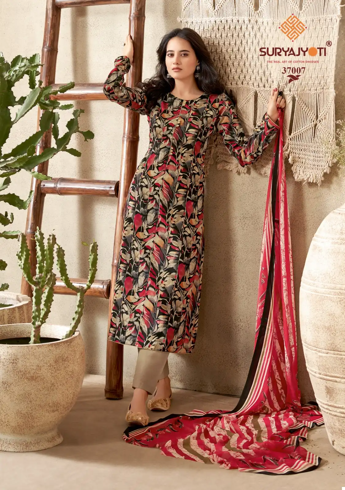 Suryajyoti Naishaa Vol 37 Jaam Satin Cotton Wholesale Salwar Suit Catalog — Wholesale Salwar Suits, MPA wholesale from Surat - Gallery Image 10