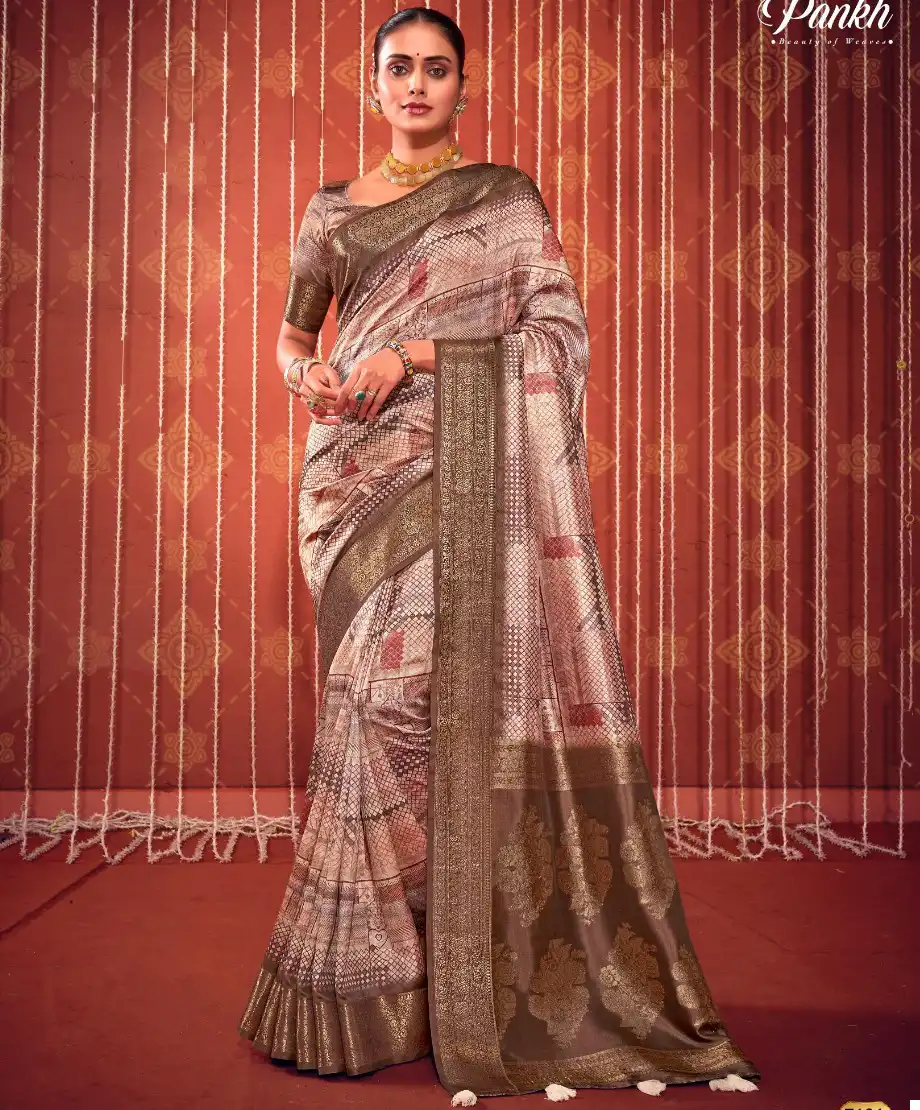 Pankh Swastik Self Checks Wholesale Saree Catalog — Wholesale Sarees, MPA wholesale from Surat — view 1