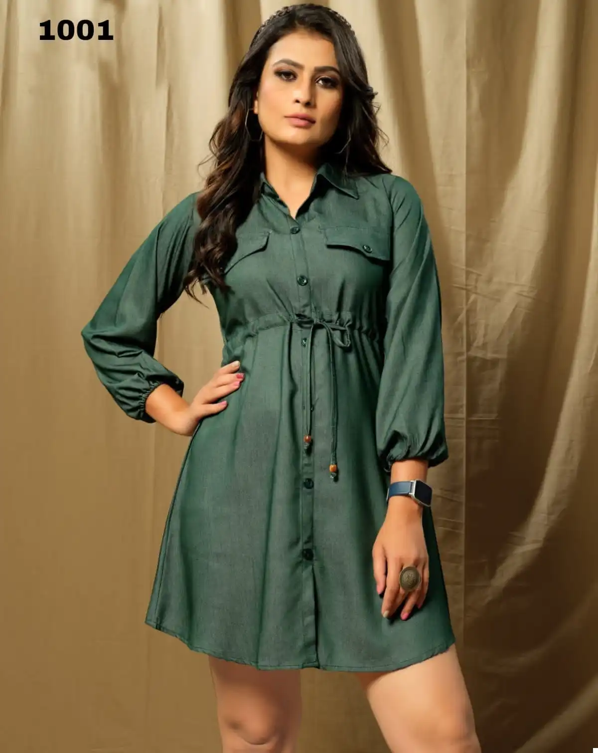 Swati Denim Rayon Heavy Rayon Wholesale Denim Short Dress Catalog — Wholesale Kurtis, MPA wholesale from Surat — view 1