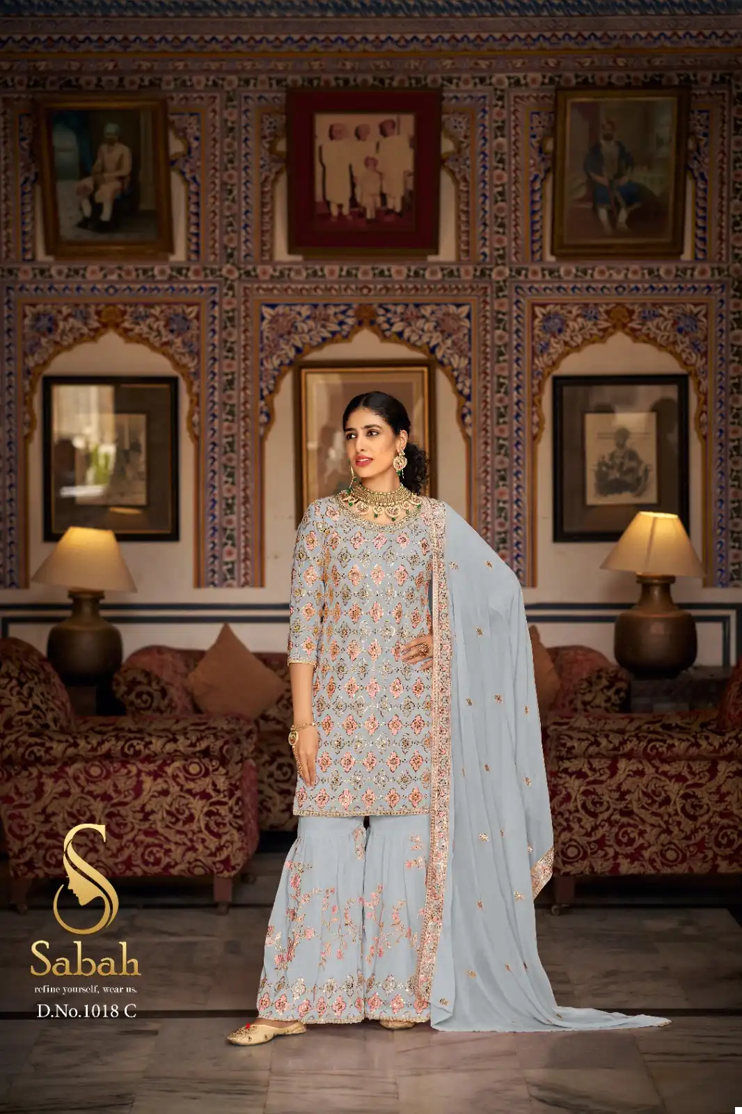 Sabah Kalaki Heavy Faux Georgette Wholesale Designer Salwar Suit Catalog — Wholesale Salwar Suits, MPA wholesale from Surat - Gallery Image 2