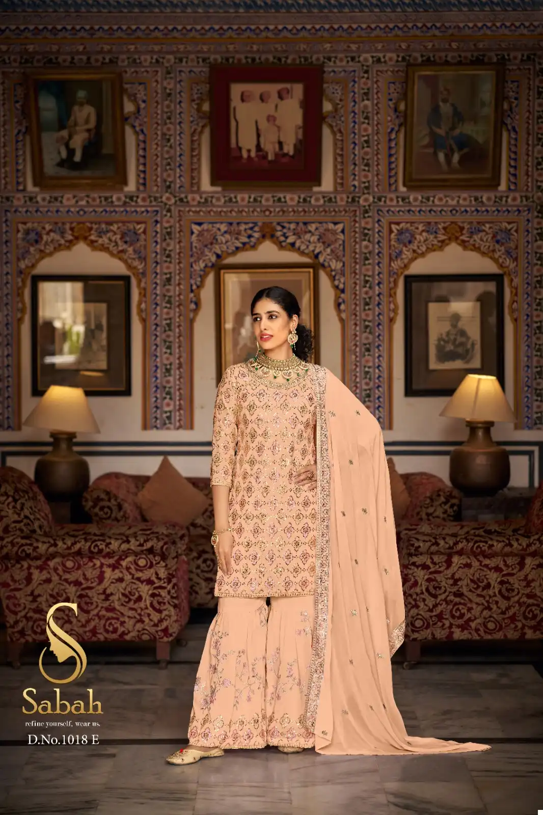 Sabah Kalaki Heavy Faux Georgette Wholesale Designer Salwar Suit Catalog — Wholesale Salwar Suits, MPA wholesale from Surat - Gallery Image 4