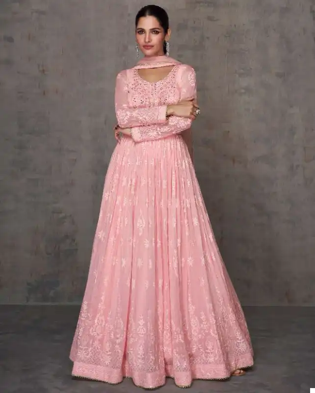 Sayuri Qurbat Real Georgette Wholesale Free Size Stitched Suits