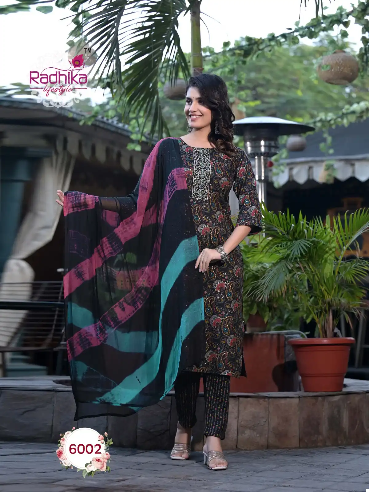 Radhika Lifestyle Seerat Vol 6 Rayon Capsule Foil Print Wholesale Readymade Salwar Suit Catalog — Wholesale Salwar Suits, MPA wholesale from Surat — view 3