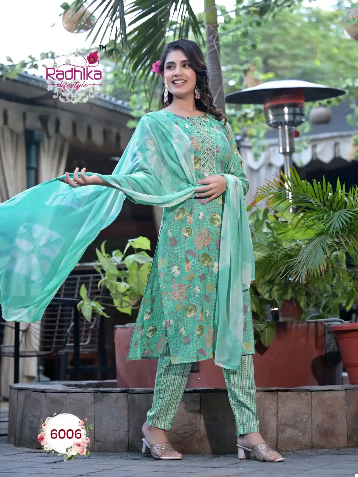 Radhika Lifestyle Seerat Vol 6 Rayon Capsule Foil Print Wholesale Readymade Salwar Suit Catalog — Wholesale Salwar Suits, MPA wholesale from Surat — view 6