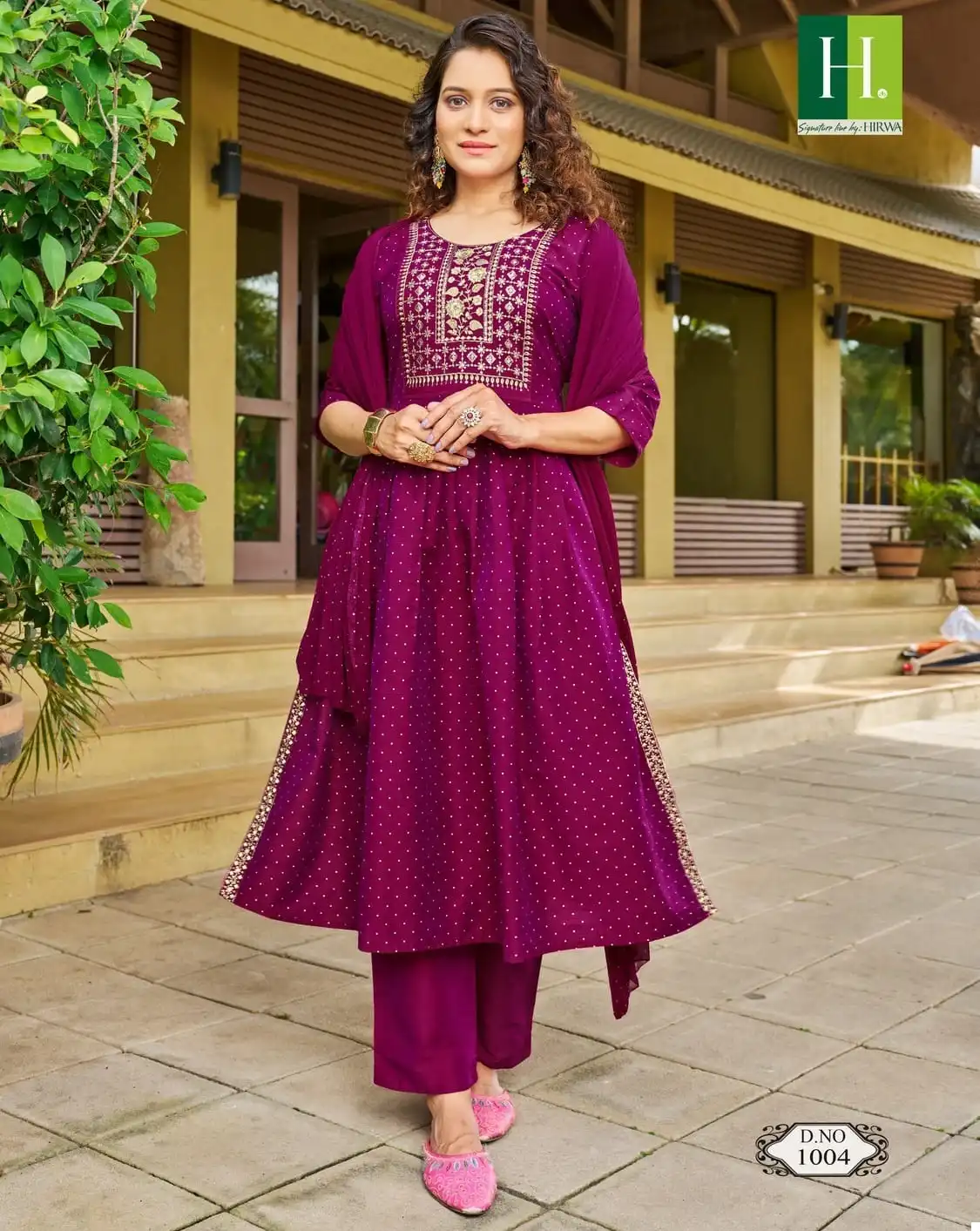 Hirwa Sindoor Vol 2 Long Slub Silk Wholesale Readymade Salwar Suit Catalog — Wholesale Salwar Suits, MPA wholesale from Surat — view 1
