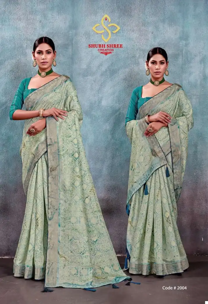 Shubh Shree Saachi Vol 2 Fancy Silk Wholesale Sarees Catalog — Wholesale Sarees, MPA wholesale from Surat — view 2