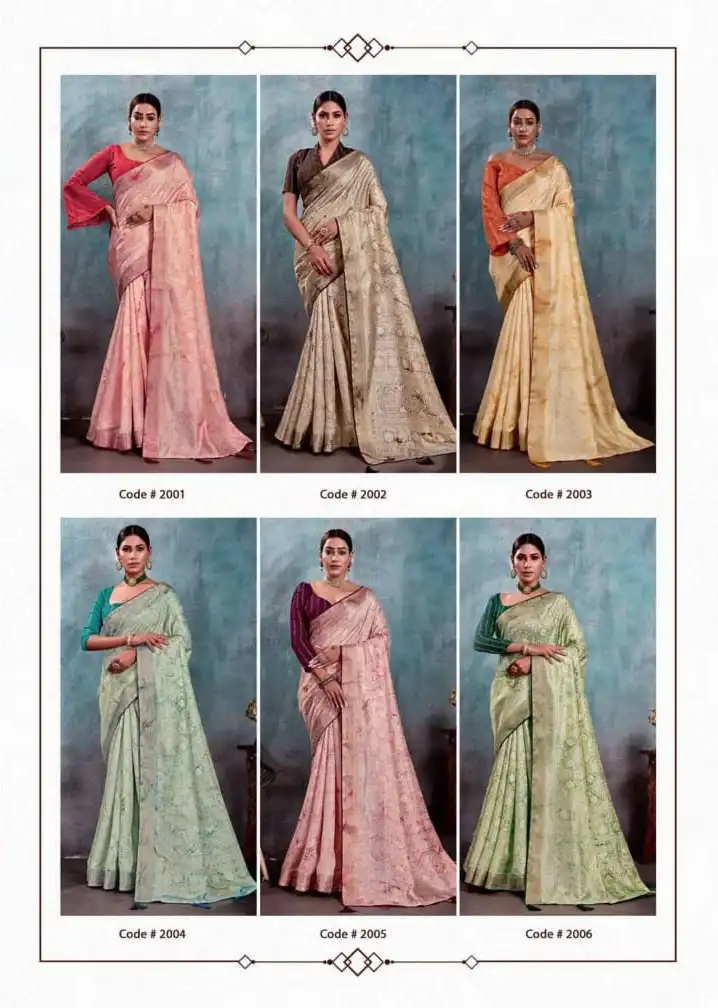 Shubh Shree Saachi Vol 2 Fancy Silk Wholesale Sarees Catalog — Wholesale Sarees, MPA wholesale from Surat — view 5