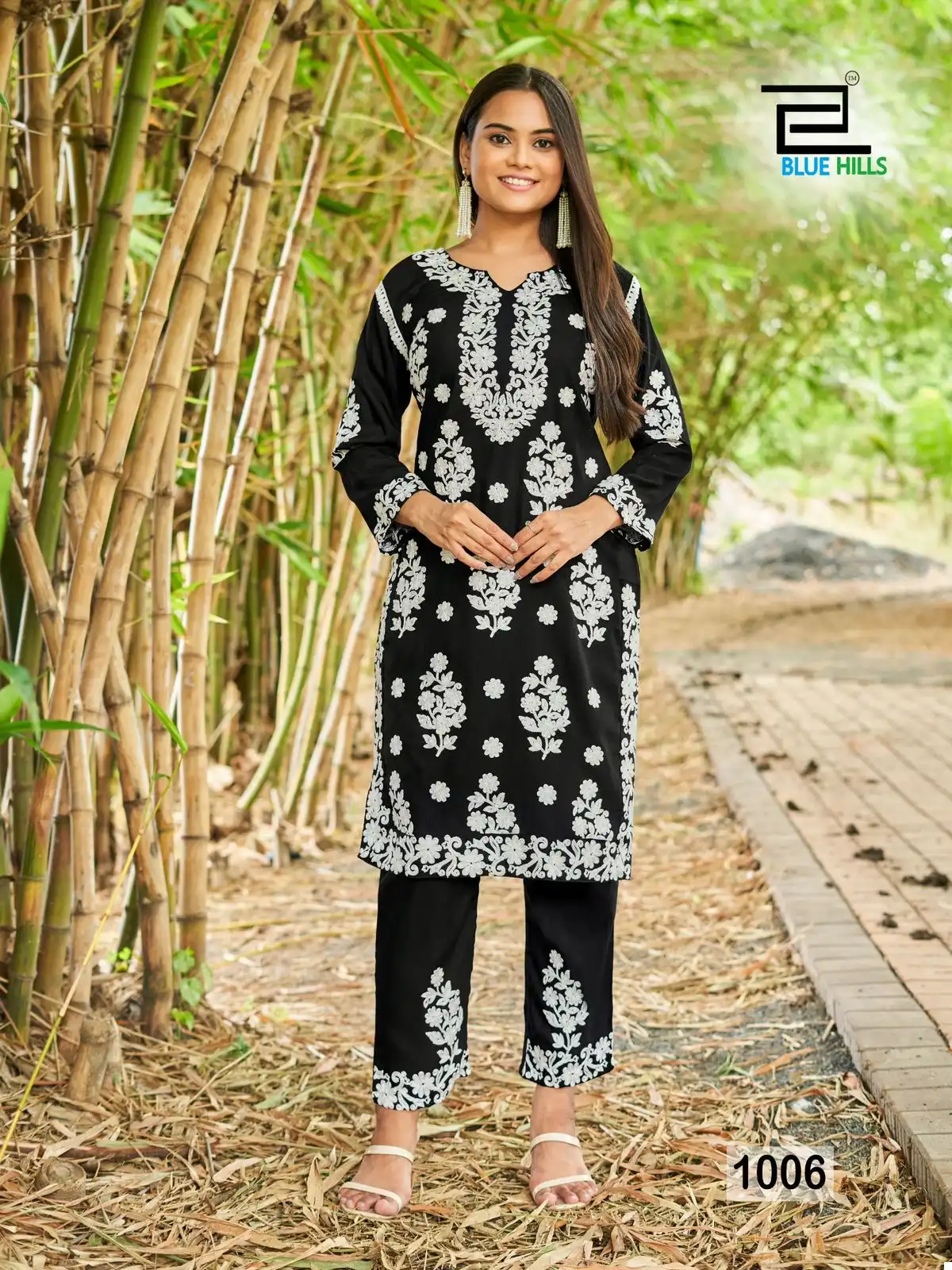 Blue Hills Sunburn-2023 14 Kg Rayon Wholesale Kurti With Pant Catalog — Wholesale Kurtis, Blue Hills wholesale from Surat - Gallery Image 2