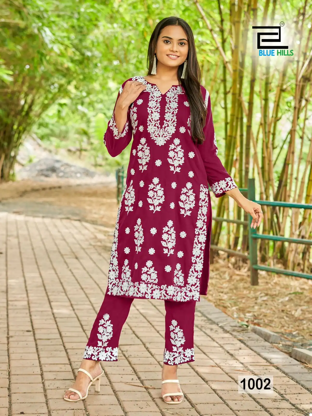 Blue Hills Sunburn-2023 14 Kg Rayon Wholesale Kurti With Pant Catalog — Wholesale Kurtis, Blue Hills wholesale from Surat - Gallery Image 5