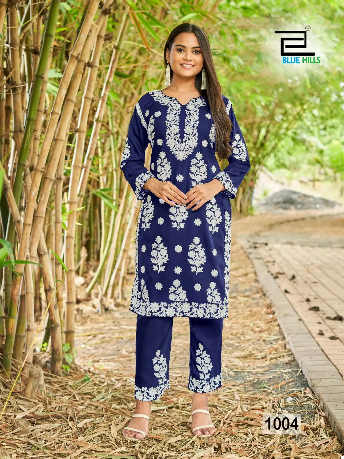 Blue Hills Sunburn-2023 14 Kg Rayon Wholesale Kurti With Pant Catalog — Wholesale Kurtis, Blue Hills wholesale from Surat - Gallery Image 7