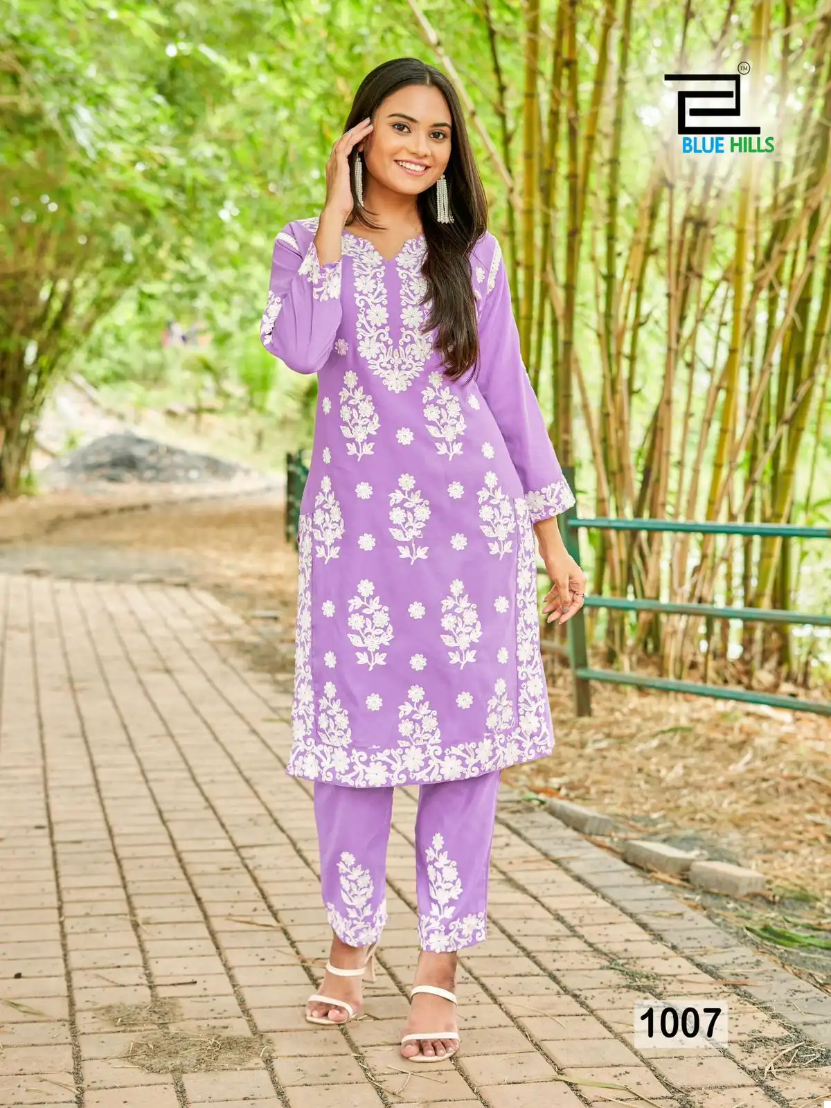 Blue Hills Sunburn-2023 14 Kg Rayon Wholesale Kurti With Pant Catalog — Wholesale Kurtis, Blue Hills wholesale from Surat - Gallery Image 8